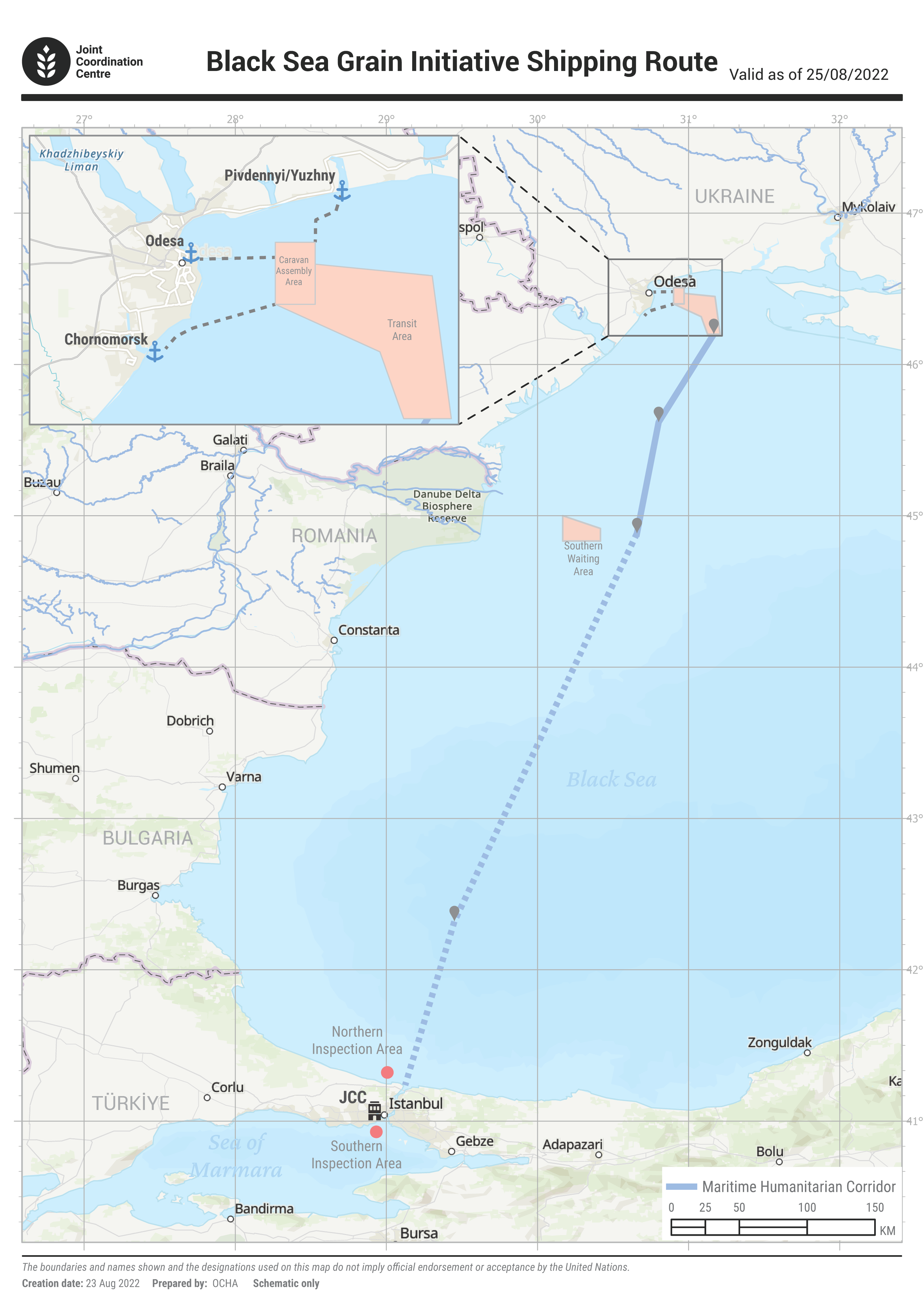 聯合國資料 烏克蘭黑海海上人道主義走廊